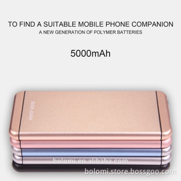 super slim 5000mah power bank/rechargeable power bank